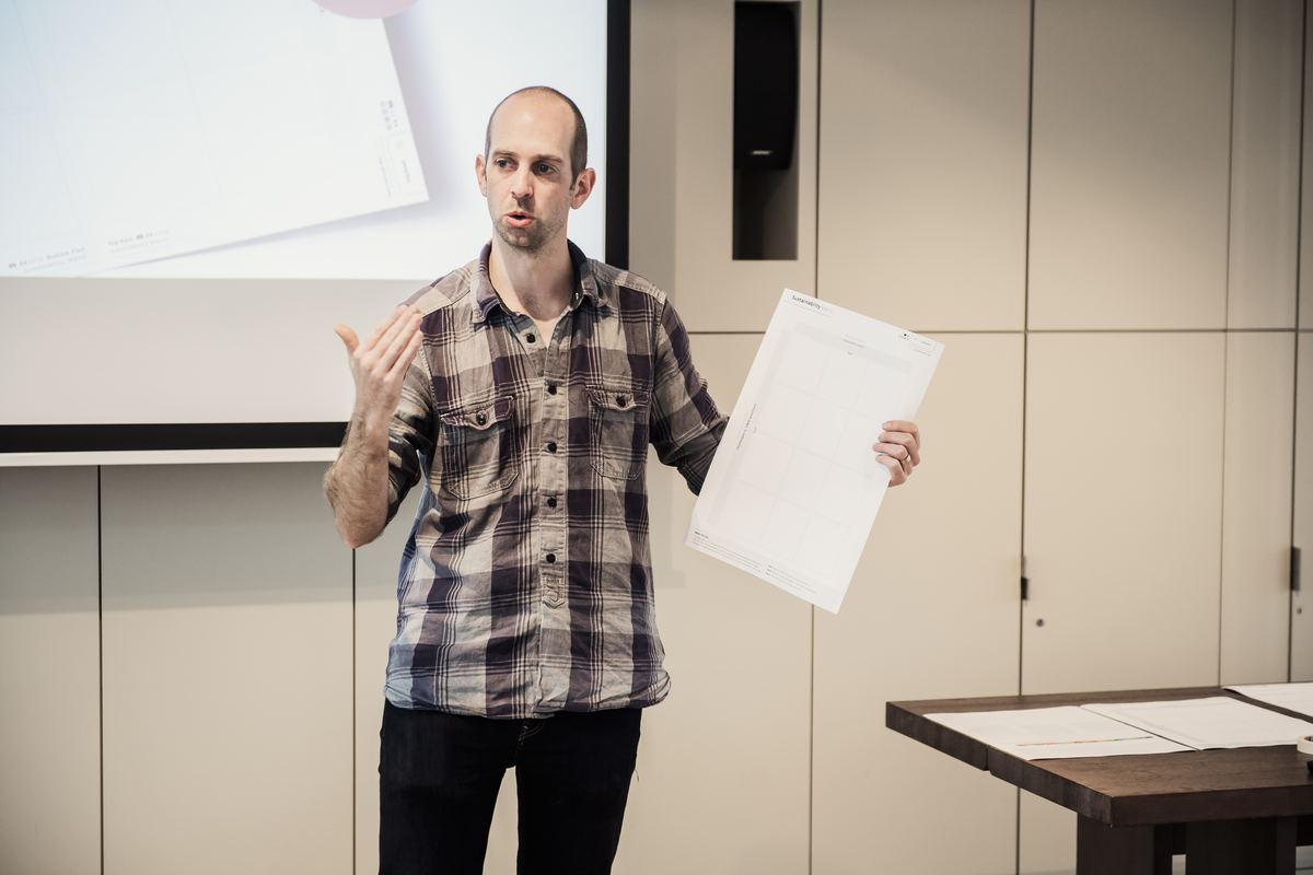 Jan presenting during a workshop